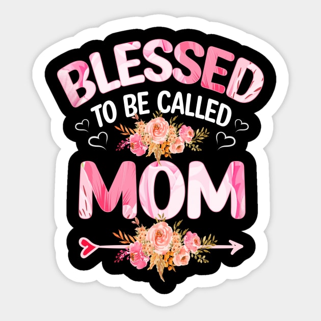 mom - blessed to be called mom Sticker by Bagshaw Gravity